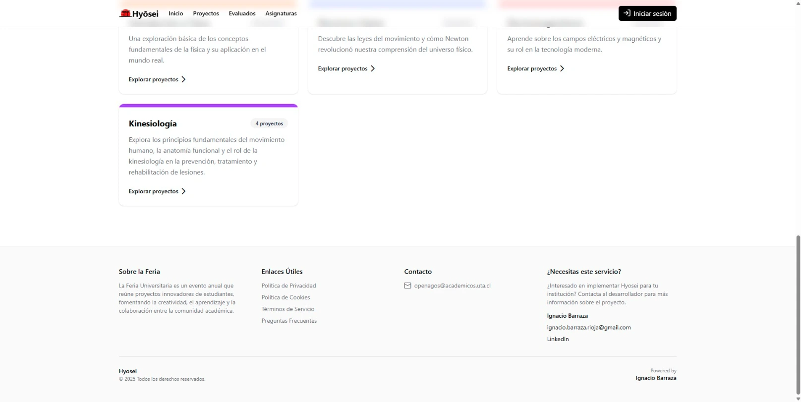 Hyōsei – Academic Evaluation Platform screenshot 7