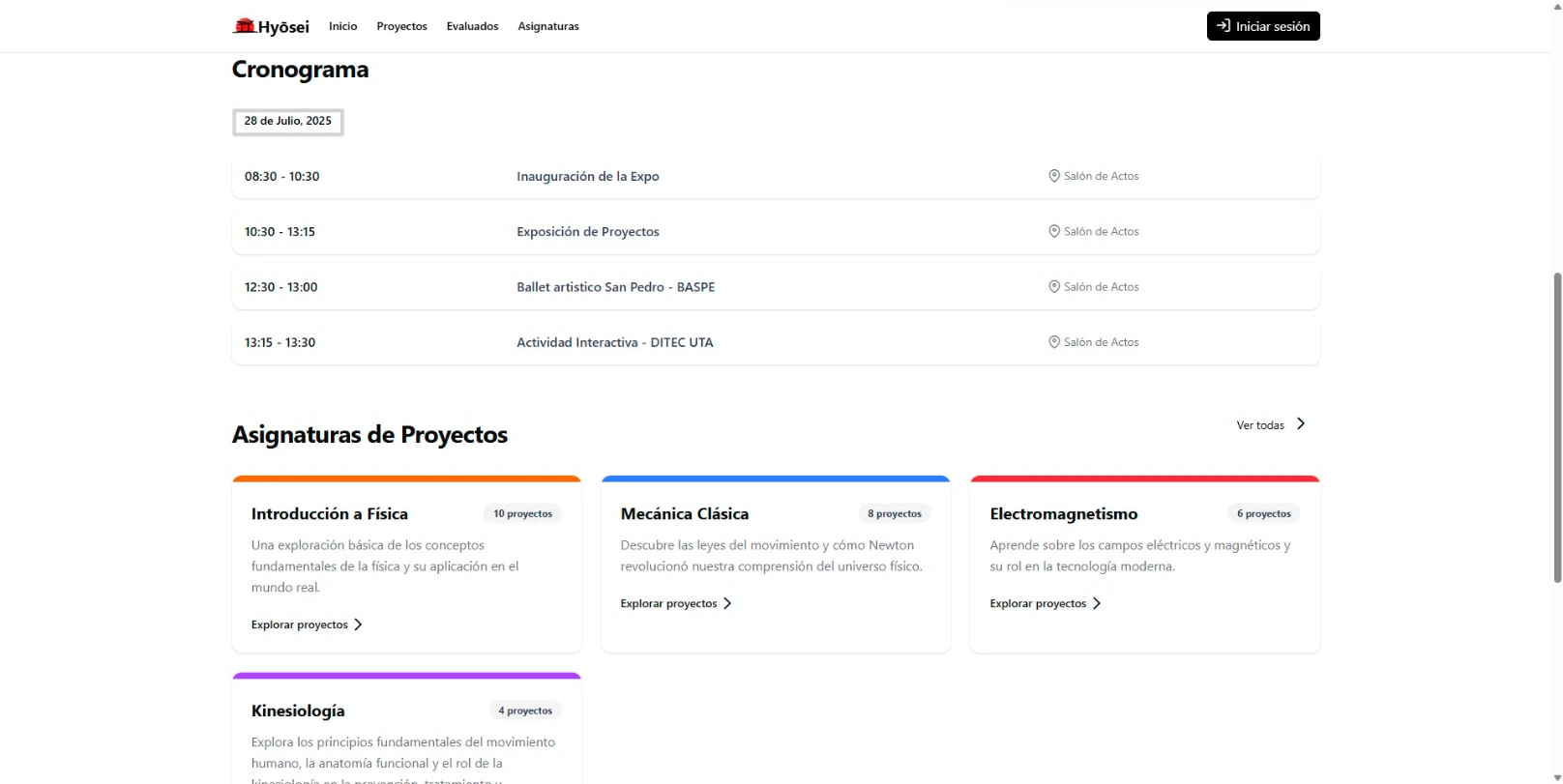 Hyōsei – Academic Evaluation Platform screenshot 10