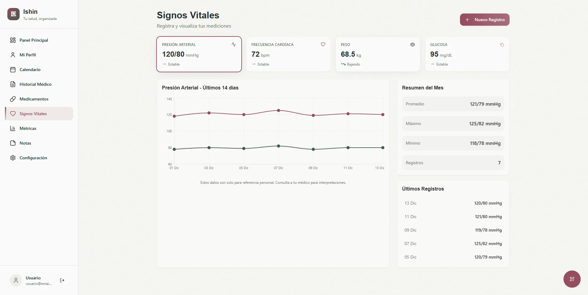 Ishin – Personal Medical Record Application screenshot 7