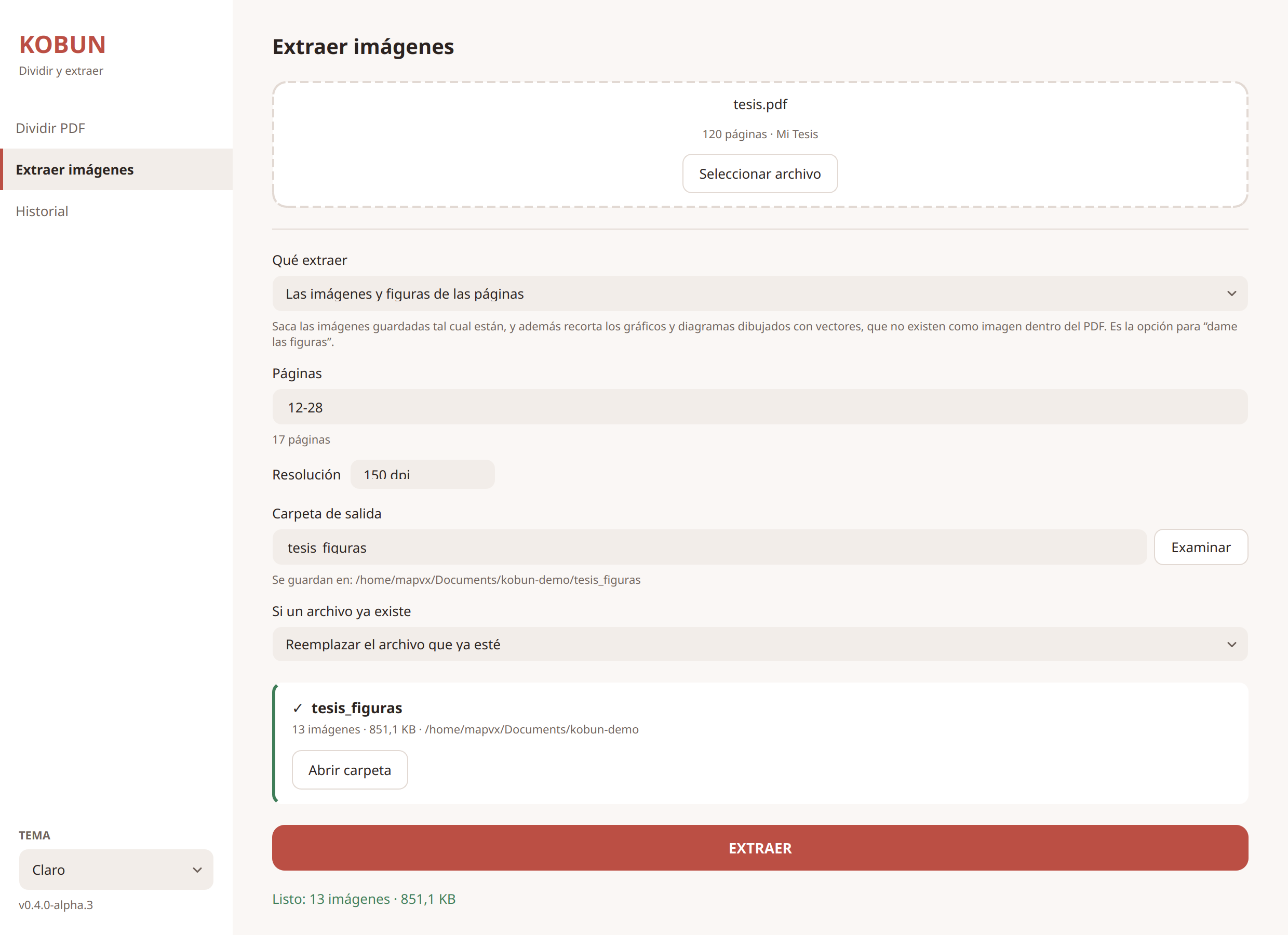 Kōbun – PDF Splitting Utility screenshot 1
