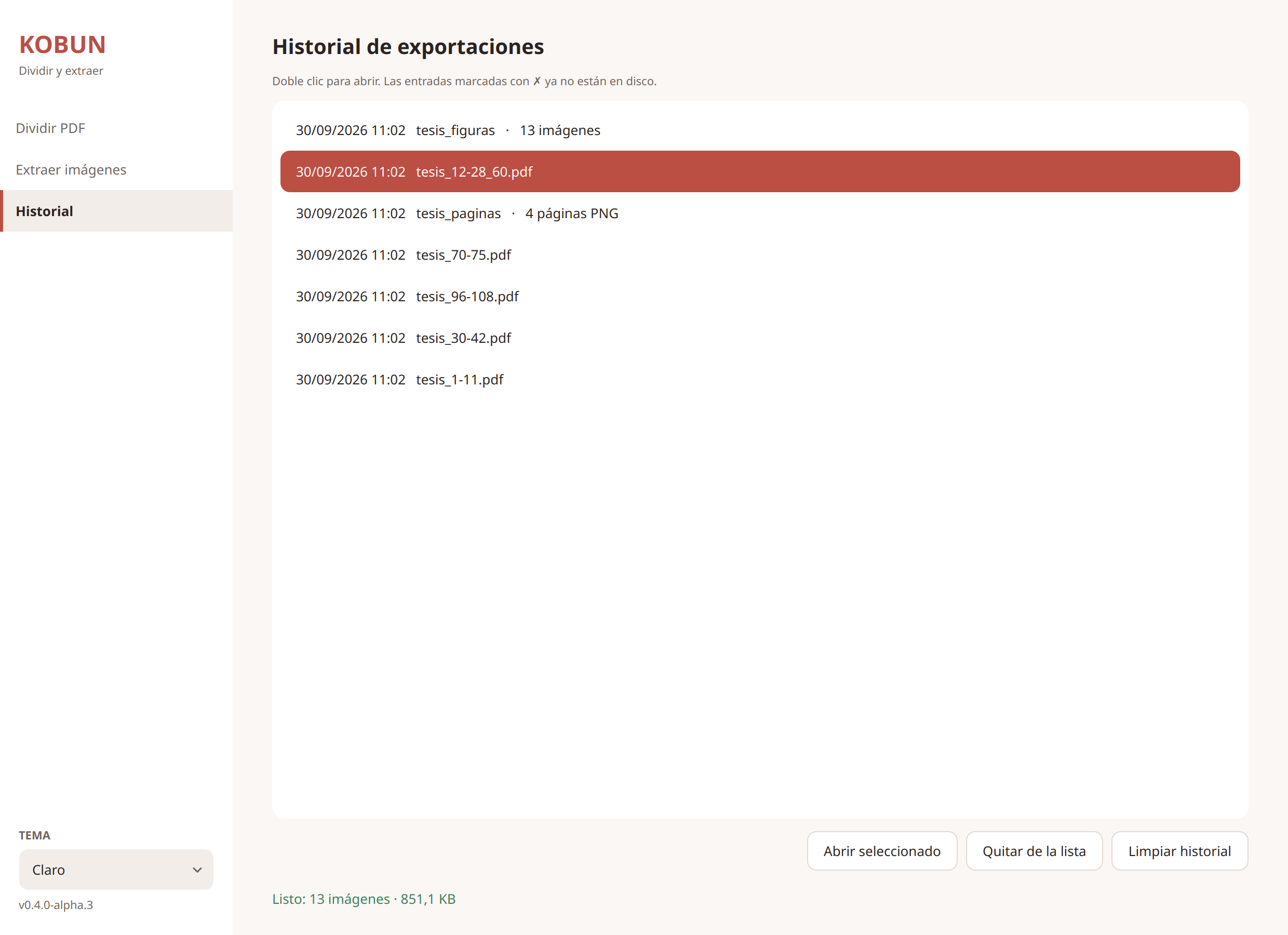 Kōbun – PDF Splitting Utility screenshot 4