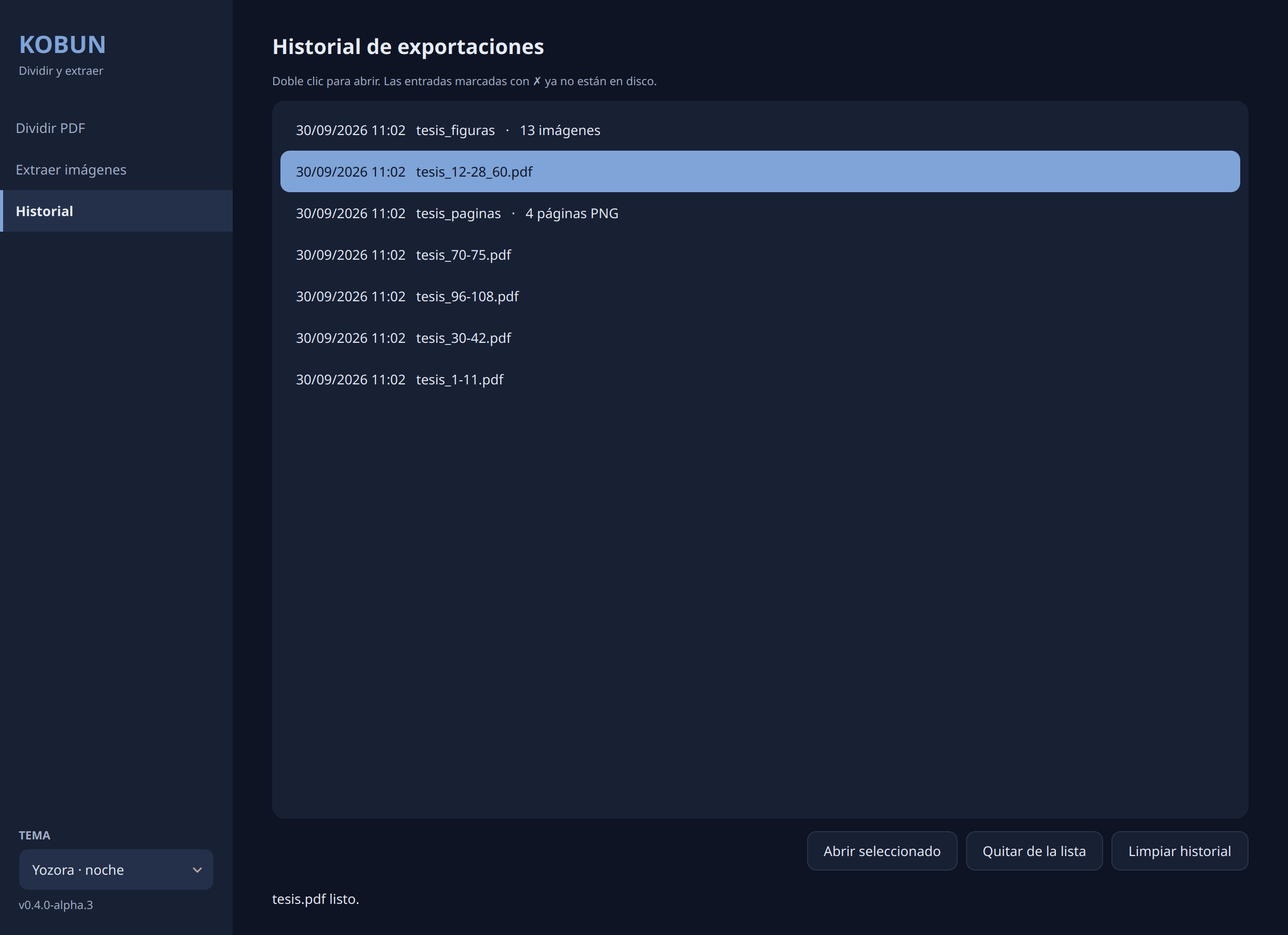 Kōbun – PDF Splitting Utility screenshot 5