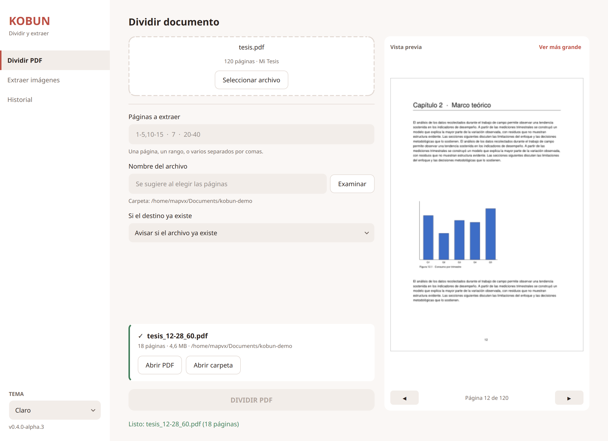 Kōbun – PDF Splitting Utility screenshot 6