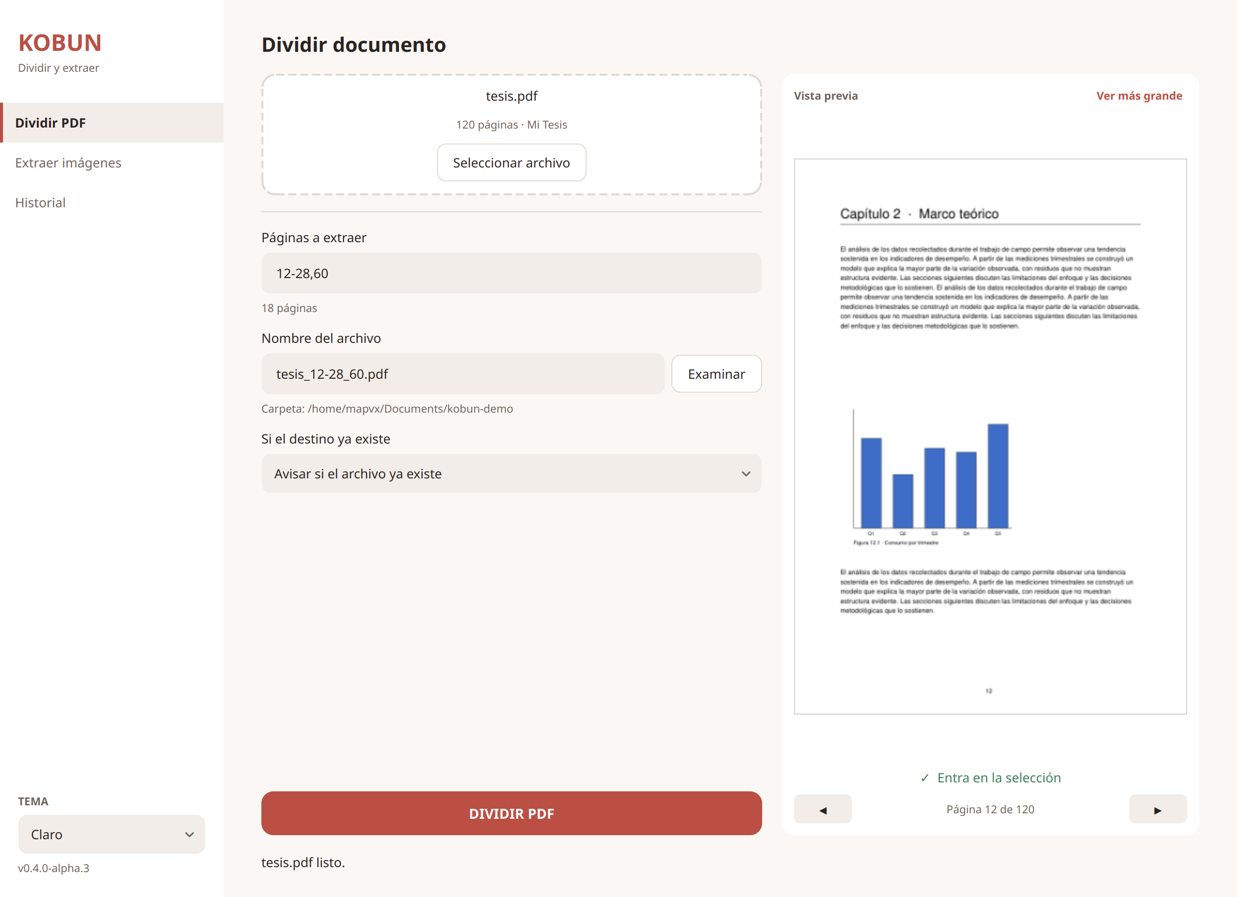 Kōbun – PDF Splitting Utility screenshot 7