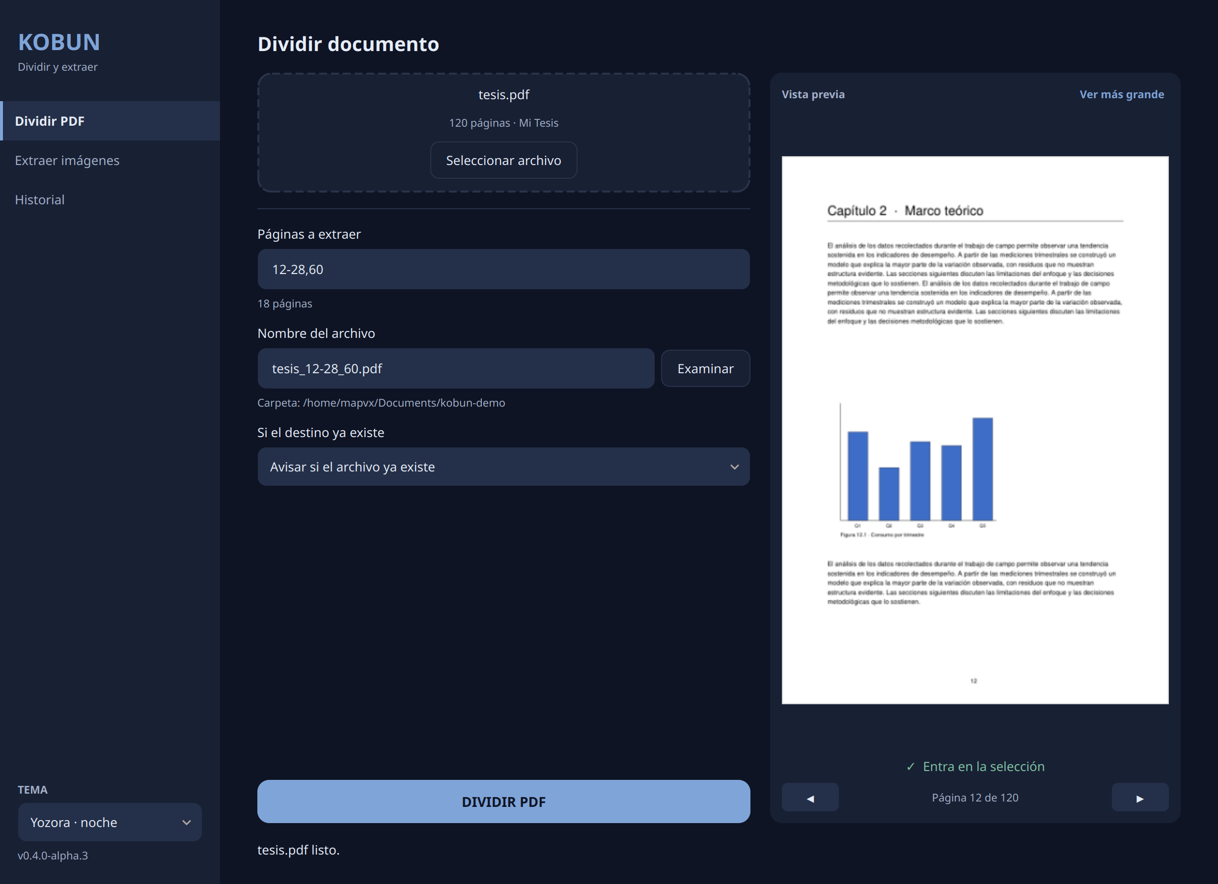 Kōbun – PDF Splitting Utility screenshot 8